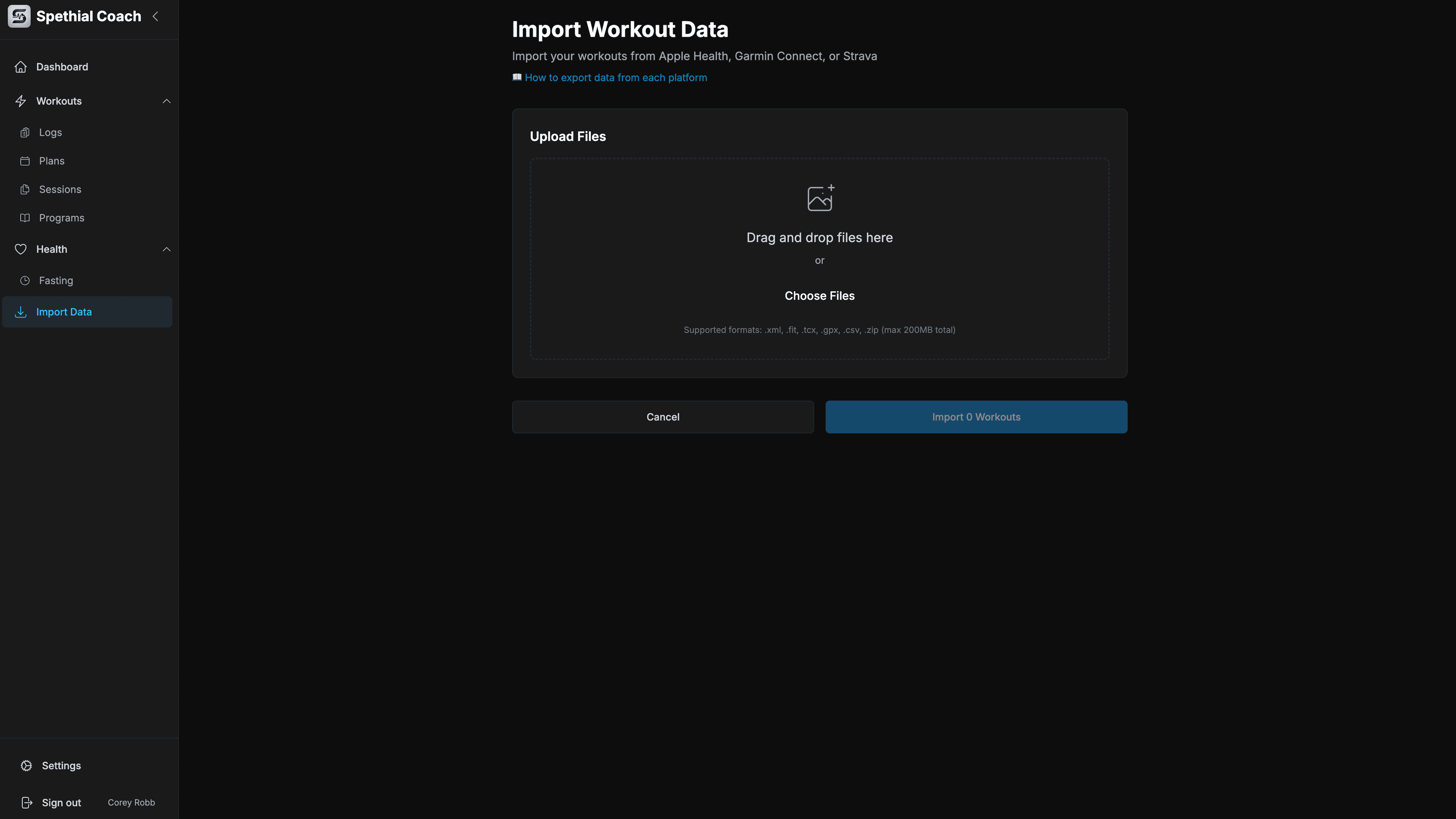 Bring Your Data screenshot